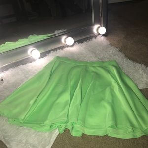 Neon Green Skirt